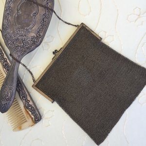 VINTAGE VTG Soldered Mesh Metal Purse
